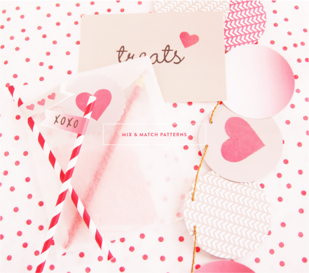 Mix & Match Patterns for a Valentine's Party